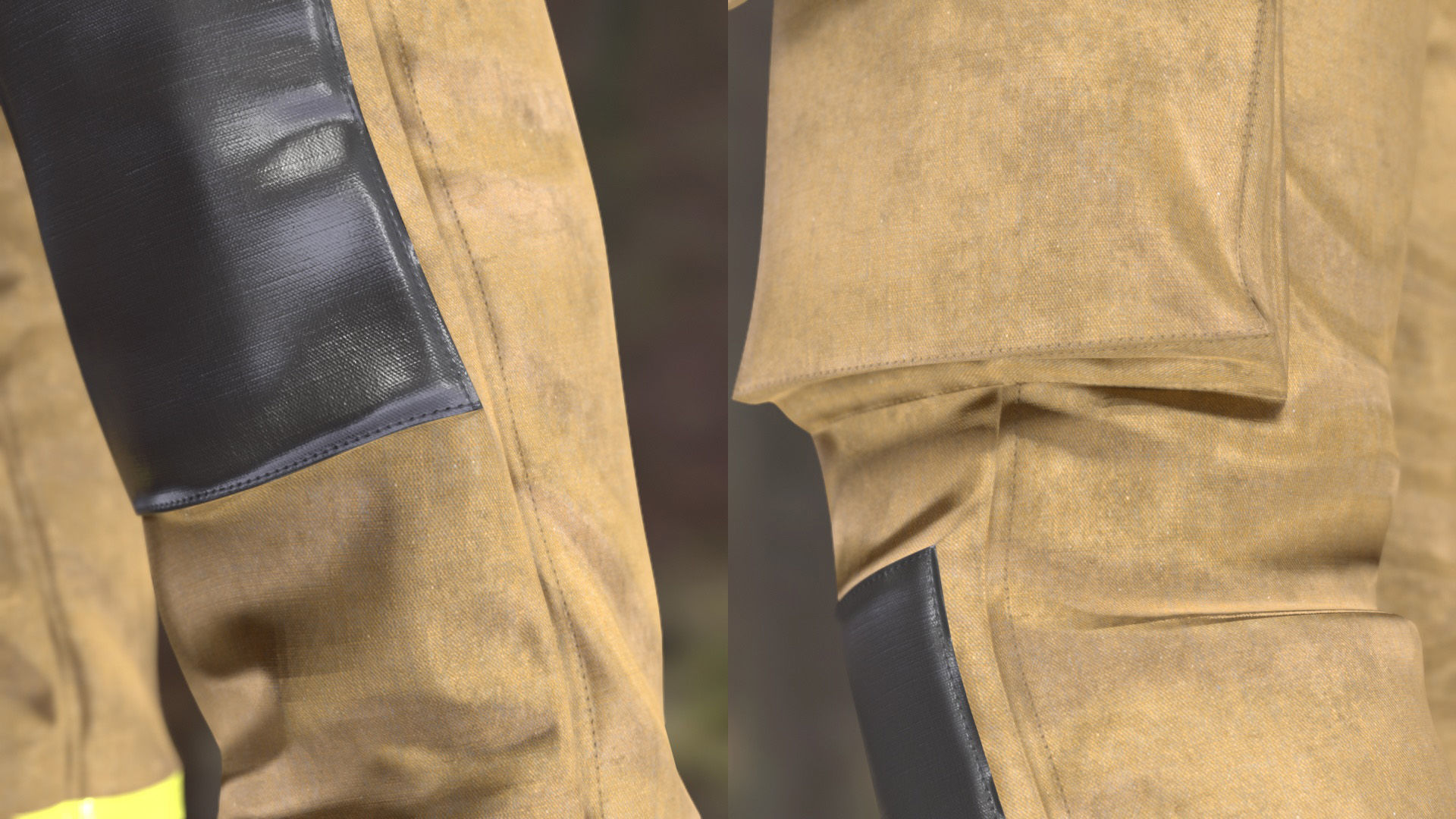Firefighter Pants 234 - All MH Bodies - UE5 Skeletons - Rigged Low-poly 3D model_5