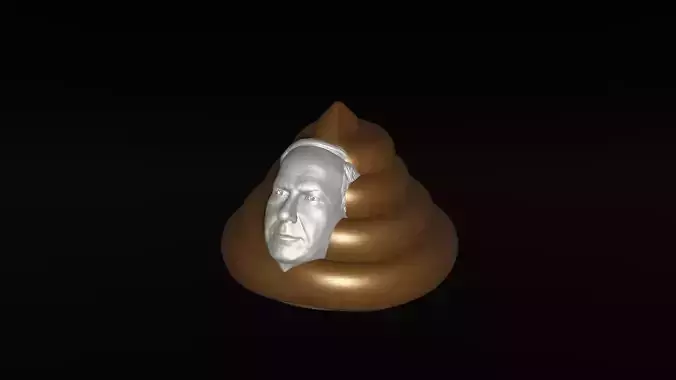 Netanyahu Poop STL File for 3D Printing  Fun Political Figurine 3D print model