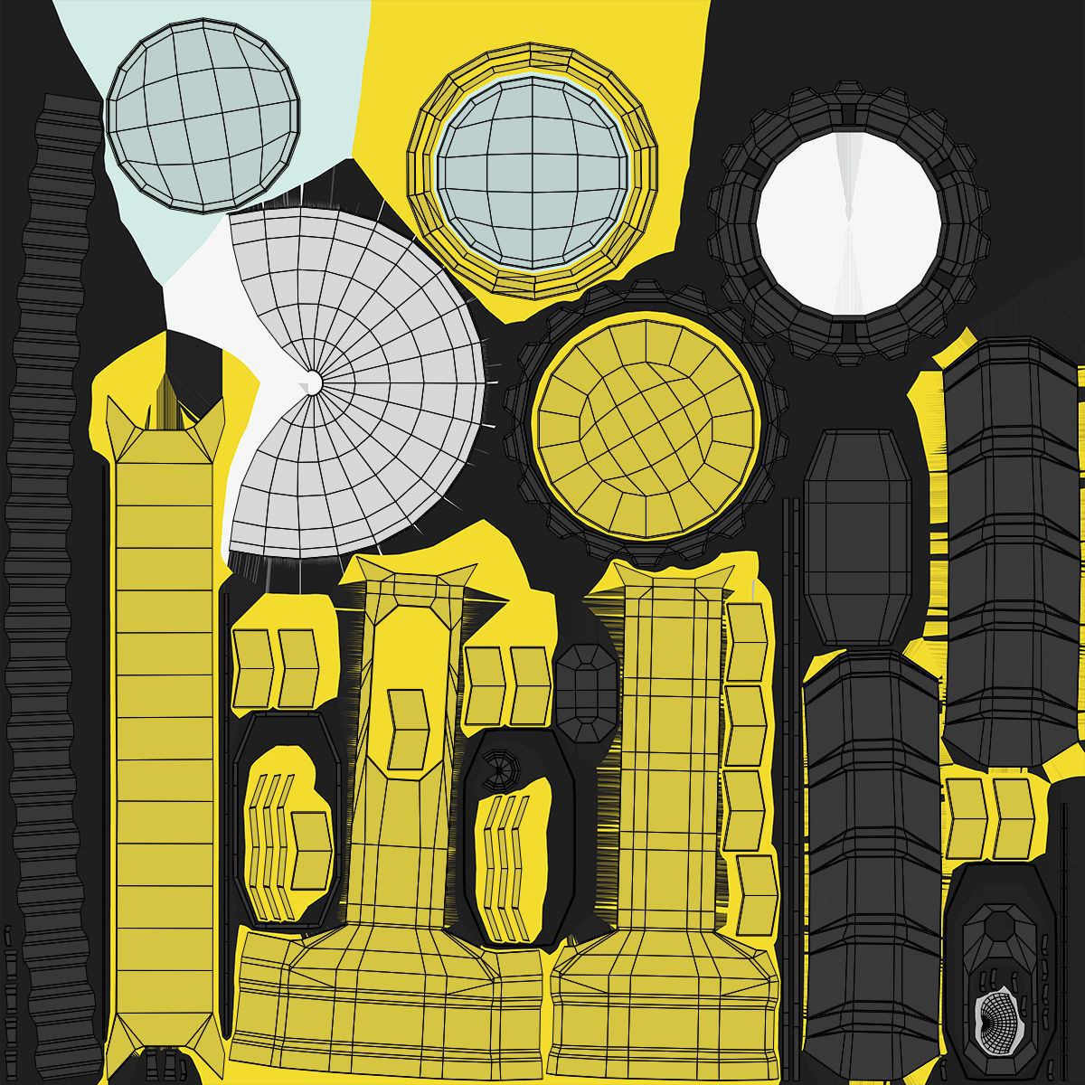Firefighter Jacket 233 - All MH Bodies - UE5 Skeletons - Rigged Low-poly 3D model_14