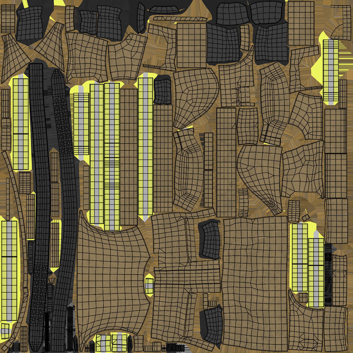 Firefighter Jacket 233 - All MH Bodies - UE5 Skeletons - Rigged Low-poly 3D model_13