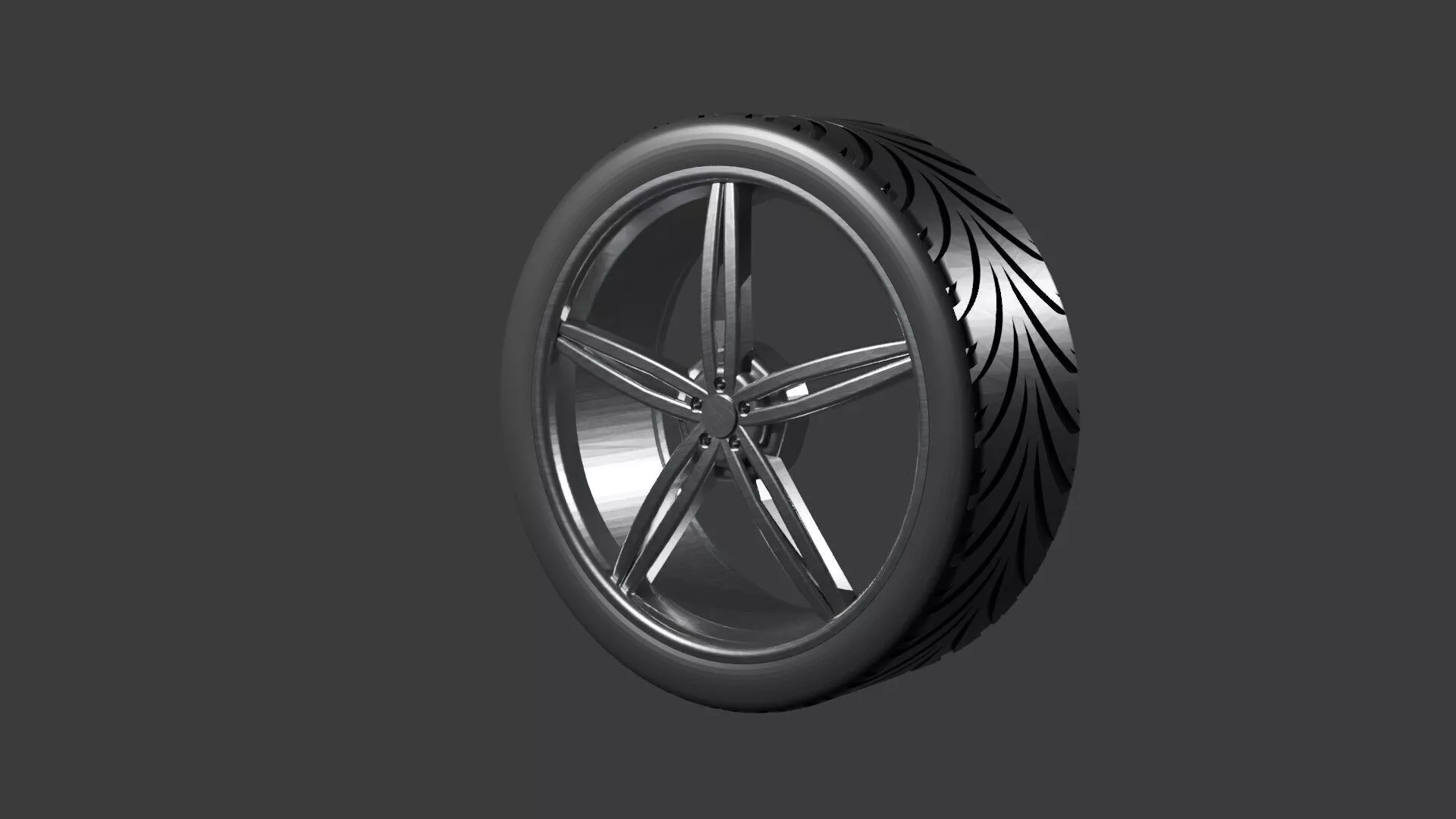 rim plus tire 3D model
