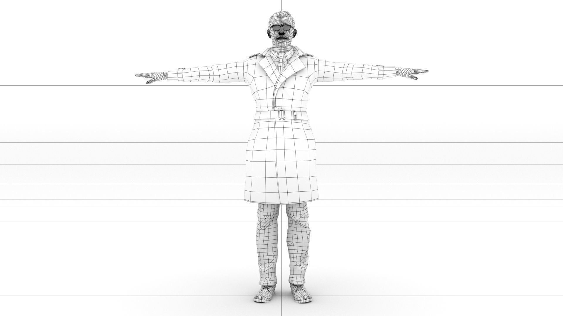 laos British Spy Low-poly 3D model_7