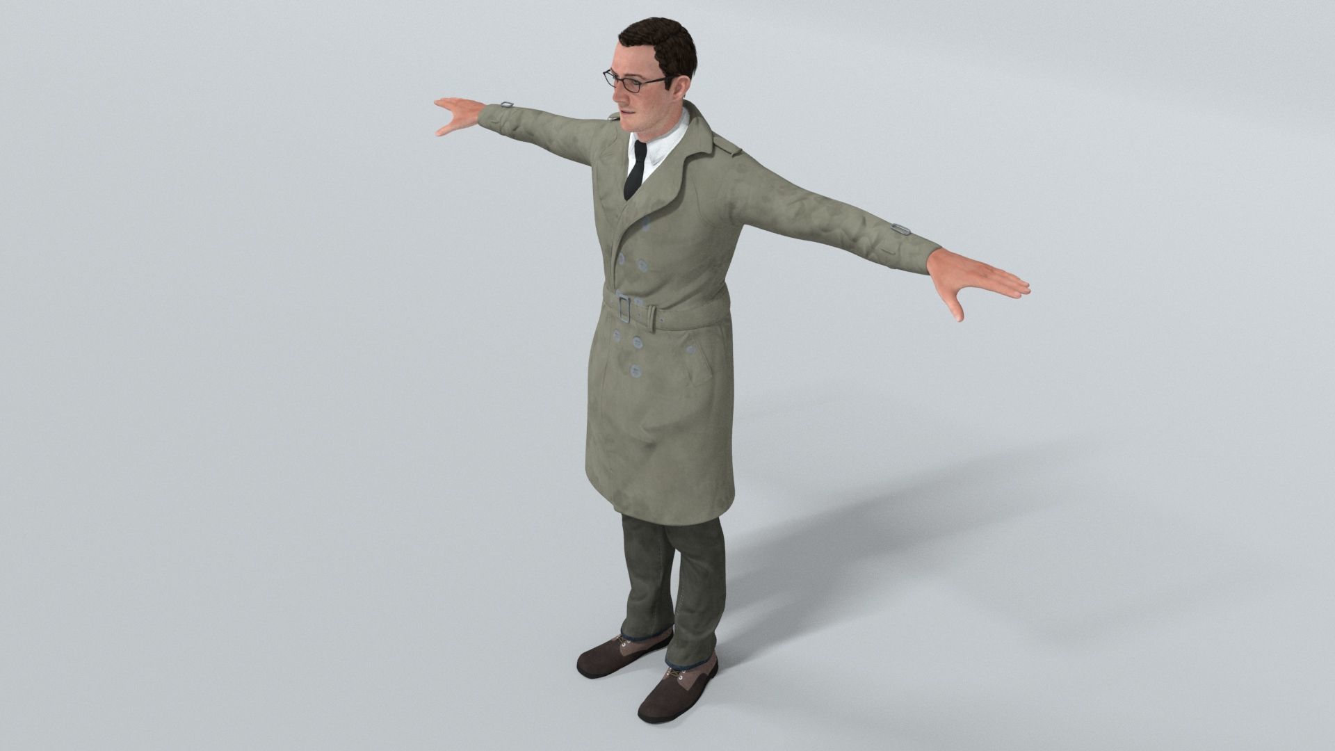 laos British Spy Low-poly 3D model_3