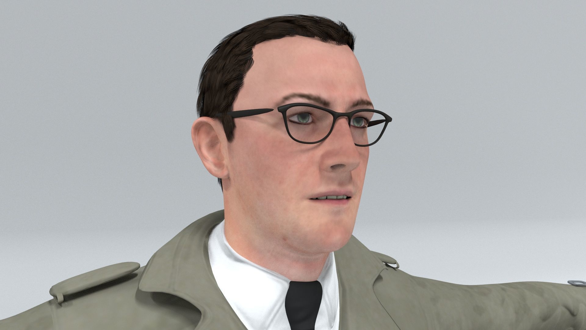 laos British Spy Low-poly 3D model_5