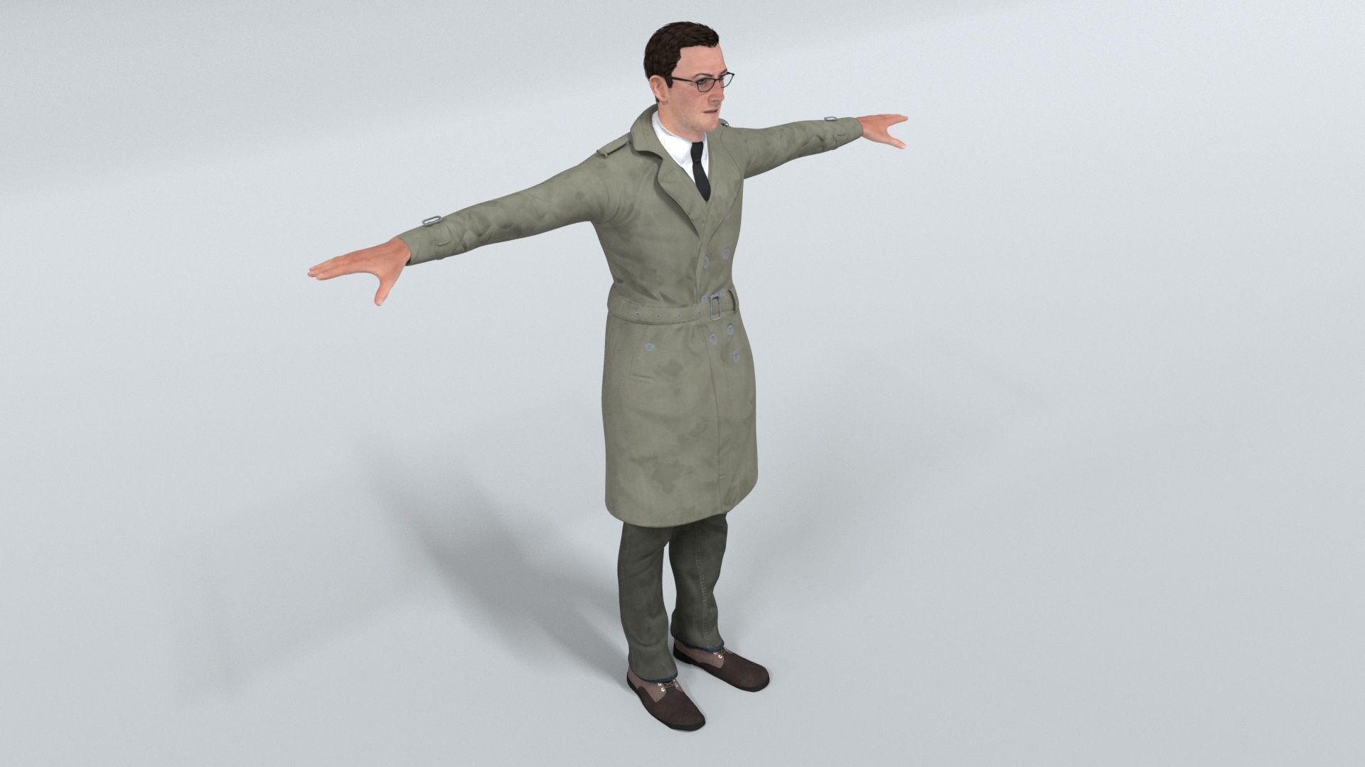 laos British Spy Low-poly 3D model_2