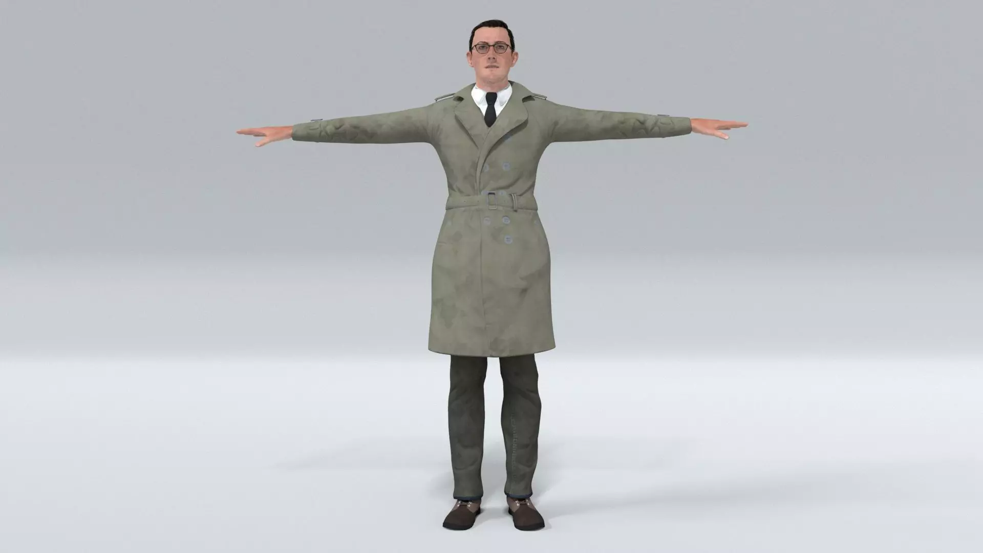 laos British Spy Low-poly 3D model_0