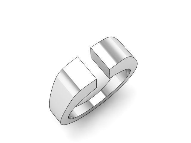 award ring 3D model_2