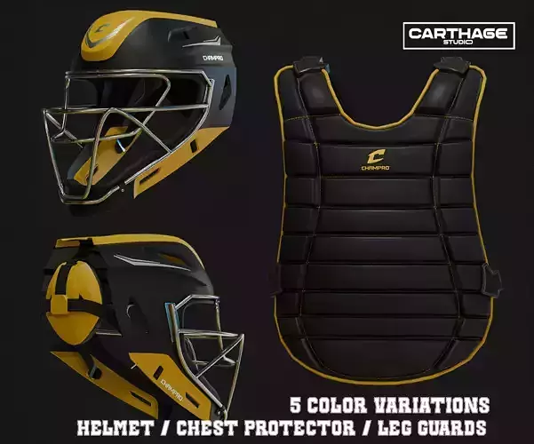 Baseball Catcher Gear Set Pack 