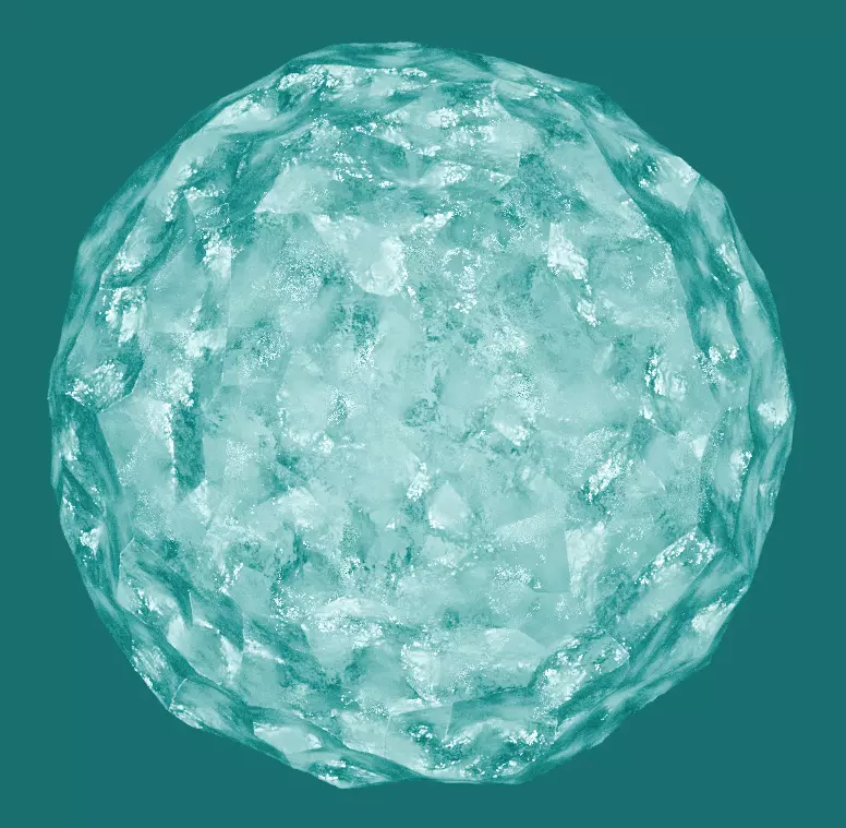 Cyan Crystal Free 3D model