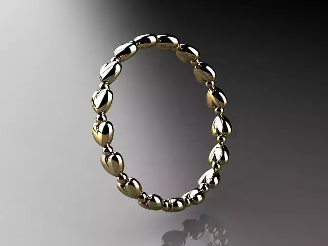 wedding ring heart 3D print model