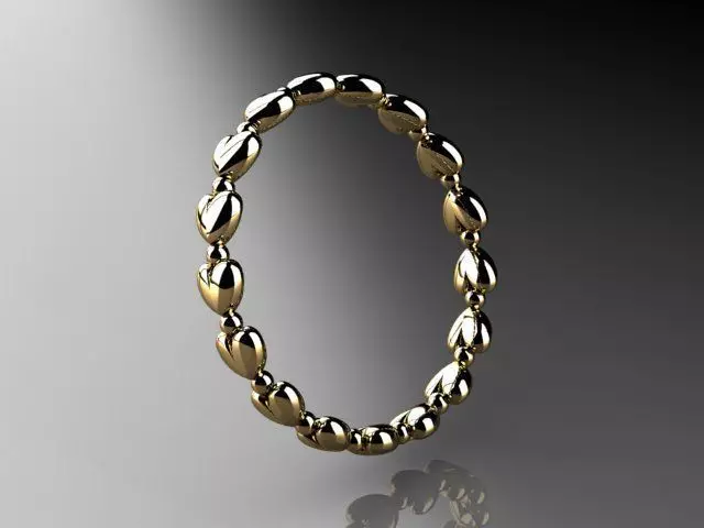 wedding ring heart 3D print model