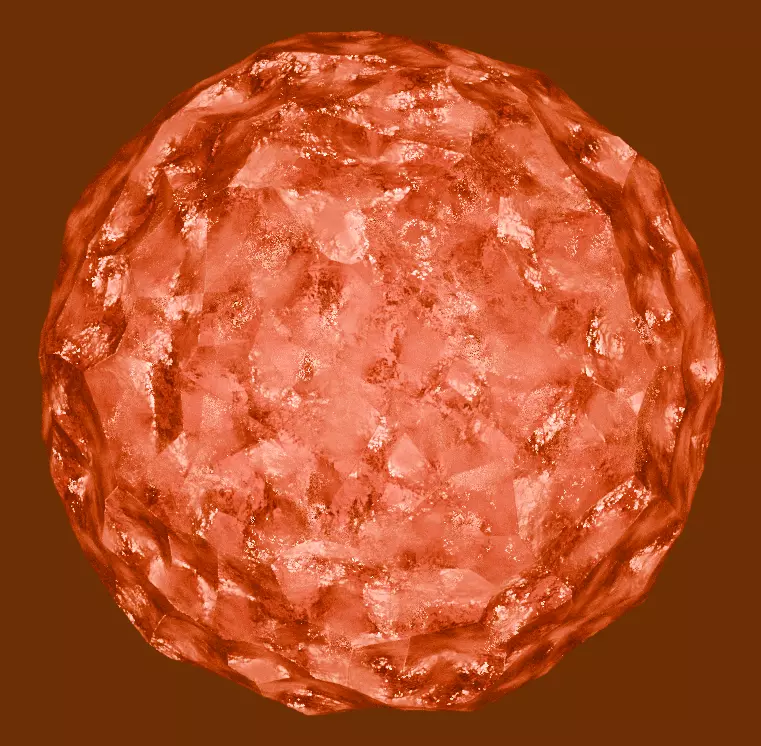 Orange Crystal Free 3D model