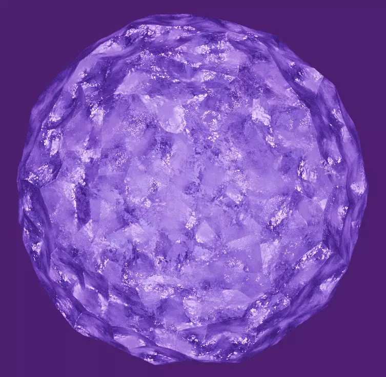 Purple Crystal Free 3D model