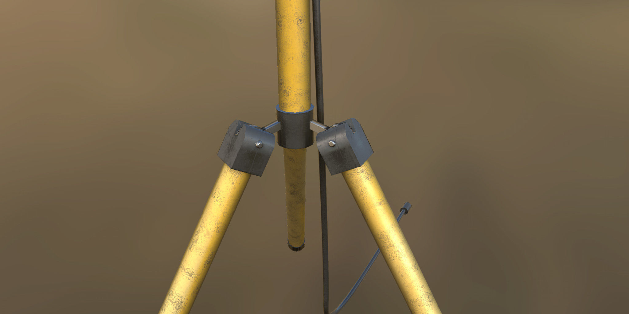 Worn Construction Site Spot Model 3D model_4