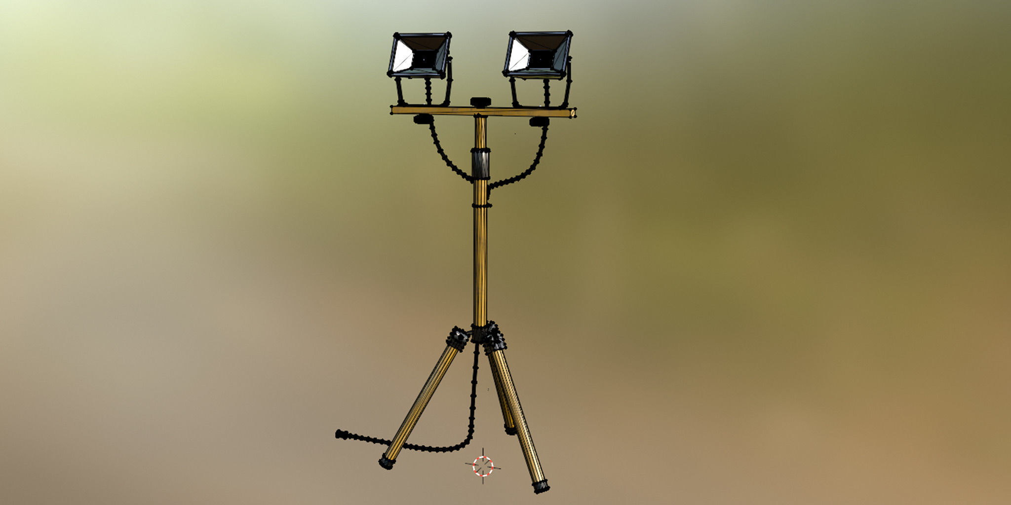 Worn Construction Site Spot Model 3D model_5
