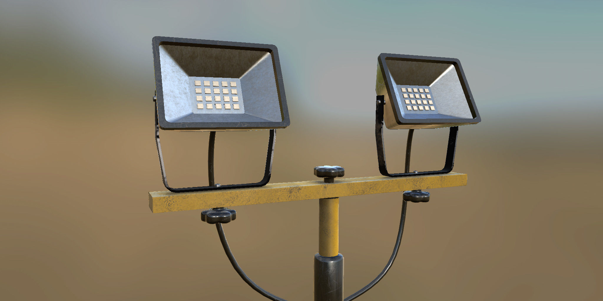 Worn Construction Site Spot Model 3D model_2