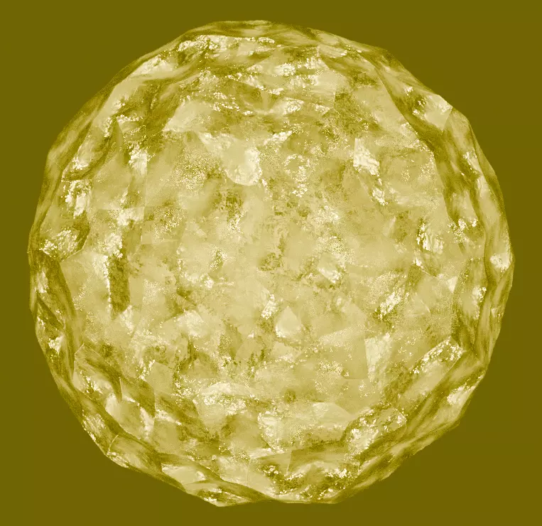 Yellow Crystal Free 3D model