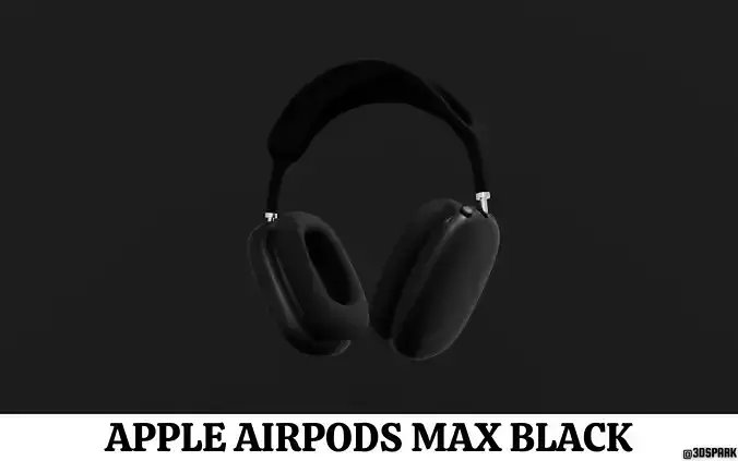 Apple AirPods Max 3D Model By Apple Black Colour