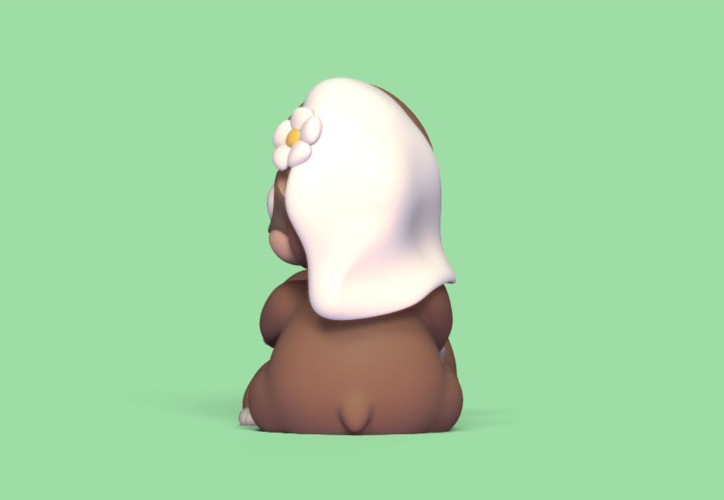 Sloth Wedding Cake Topper 3D print model_3