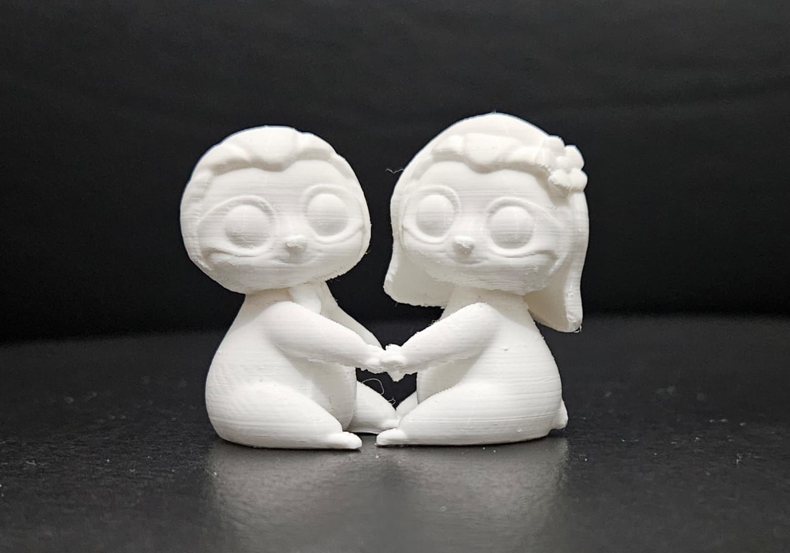 Sloth Wedding Cake Topper 3D print model_5