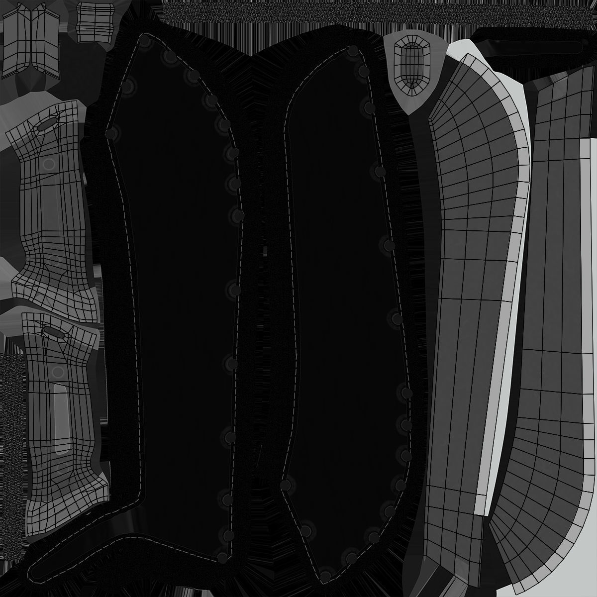 Backpack Machete 228 - All MH Bodies - UE5 Skeletons - Rigged Low-poly 3D model_14