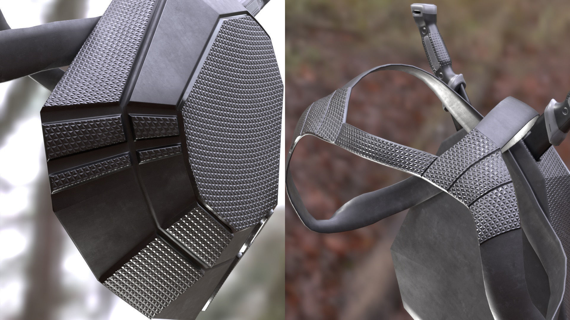 Backpack Machete 228 - All MH Bodies - UE5 Skeletons - Rigged Low-poly 3D model_8