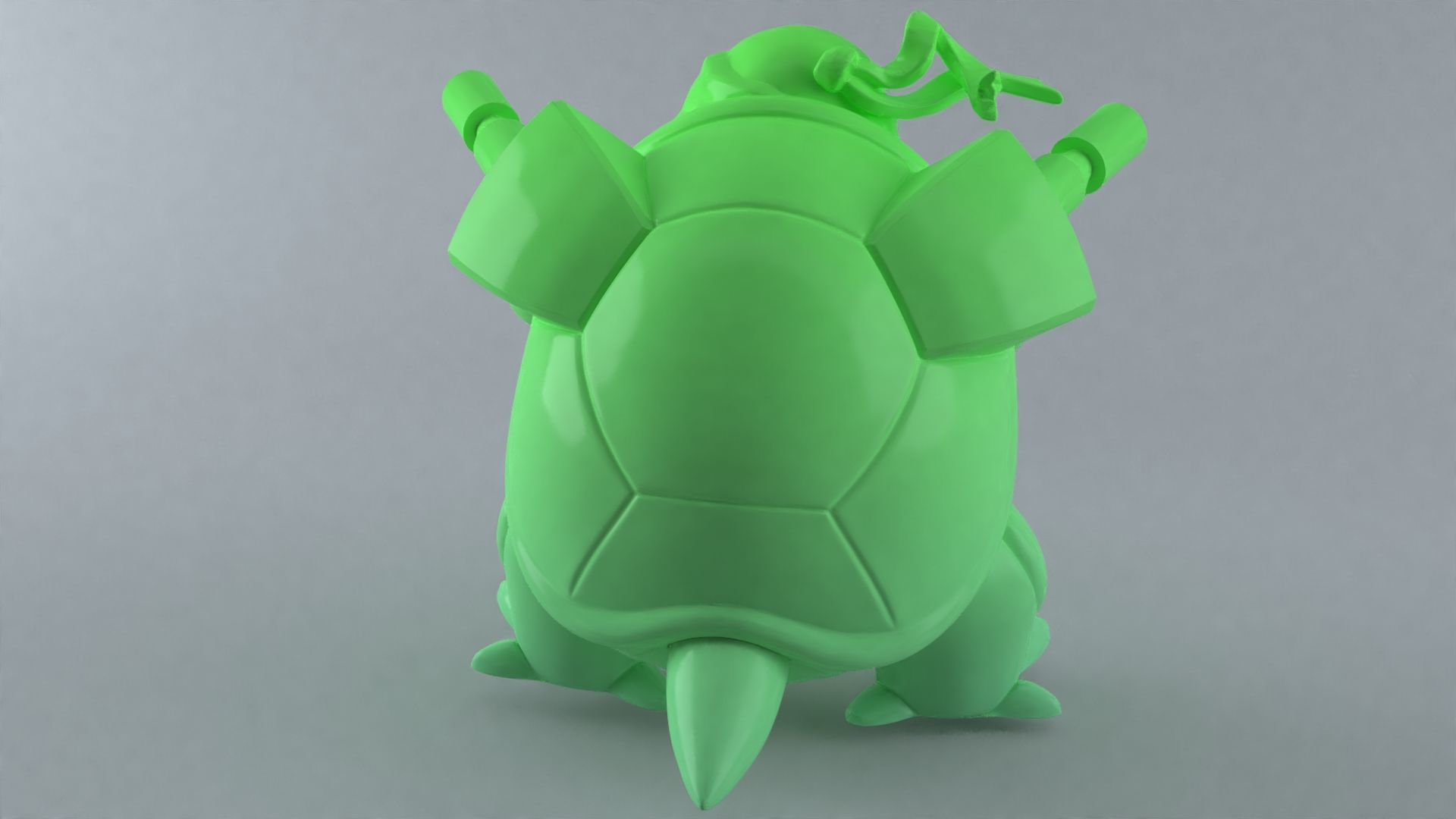 ShellShock Hybrid - ninja turtle blastoise pokemon3d model 3D print model_5