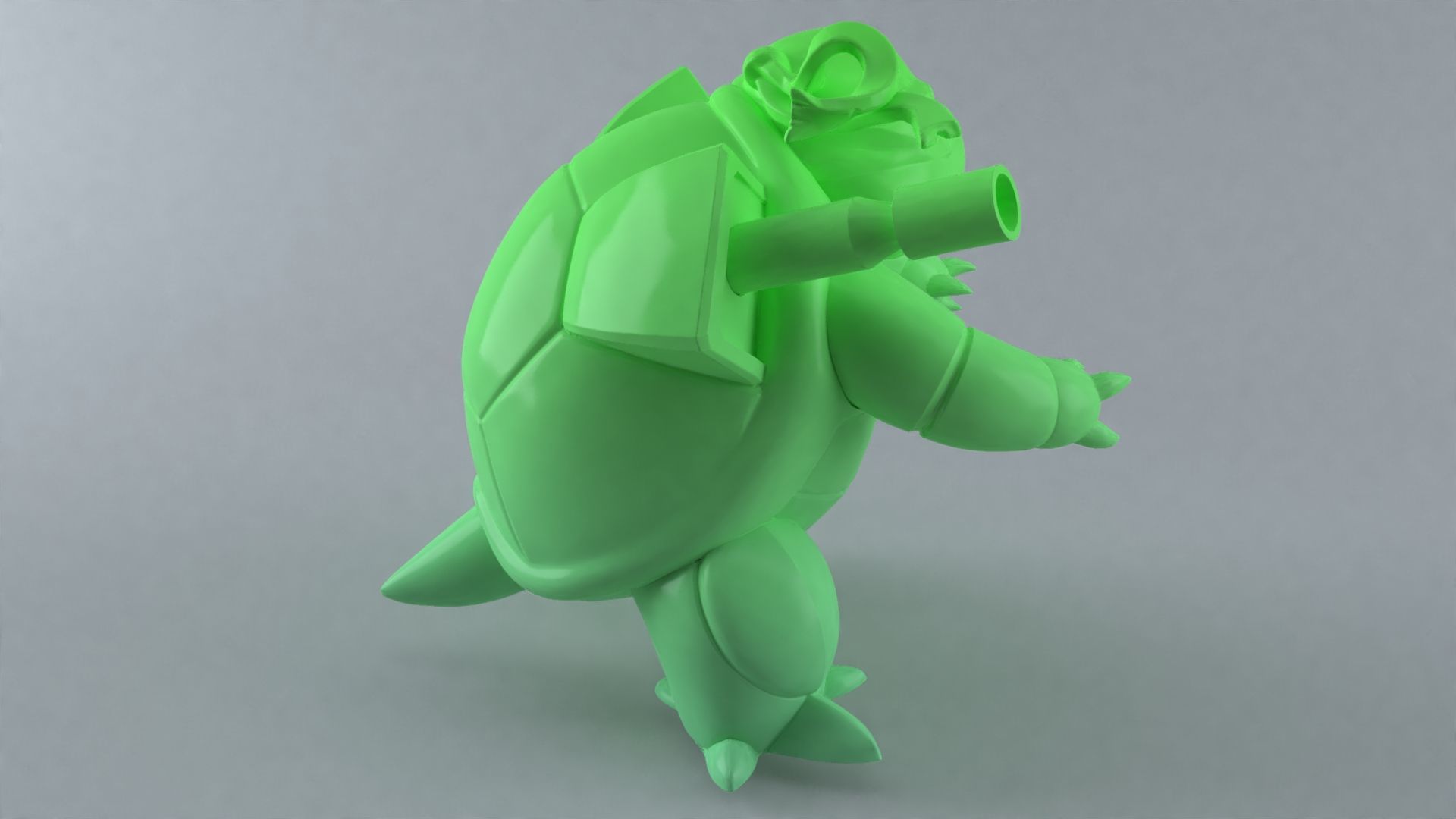 ShellShock Hybrid - ninja turtle blastoise pokemon3d model 3D print model_7