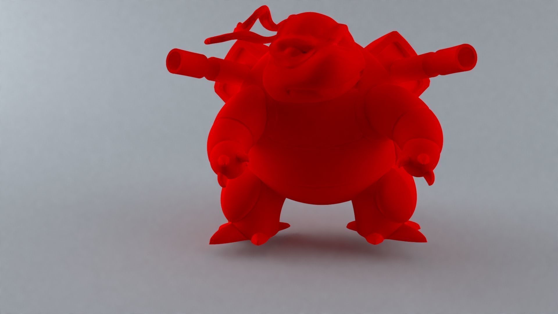 ShellShock Hybrid - ninja turtle blastoise pokemon3d model 3D print model_8