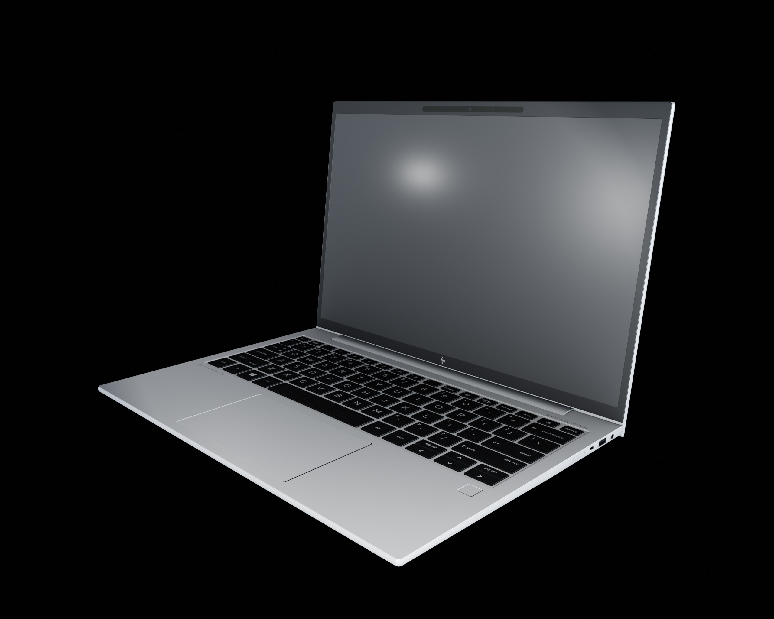 HP Laptop 3D Model Low-poly 3D model_4