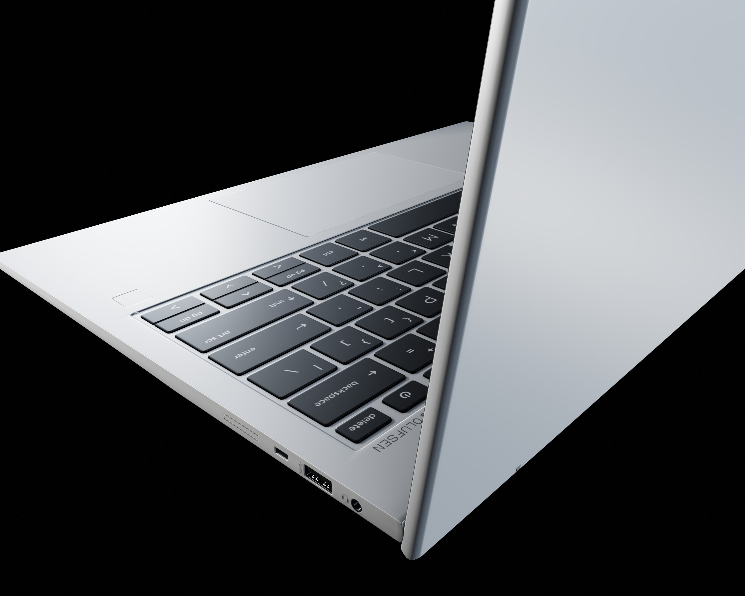 HP Laptop 3D Model Low-poly 3D model_2