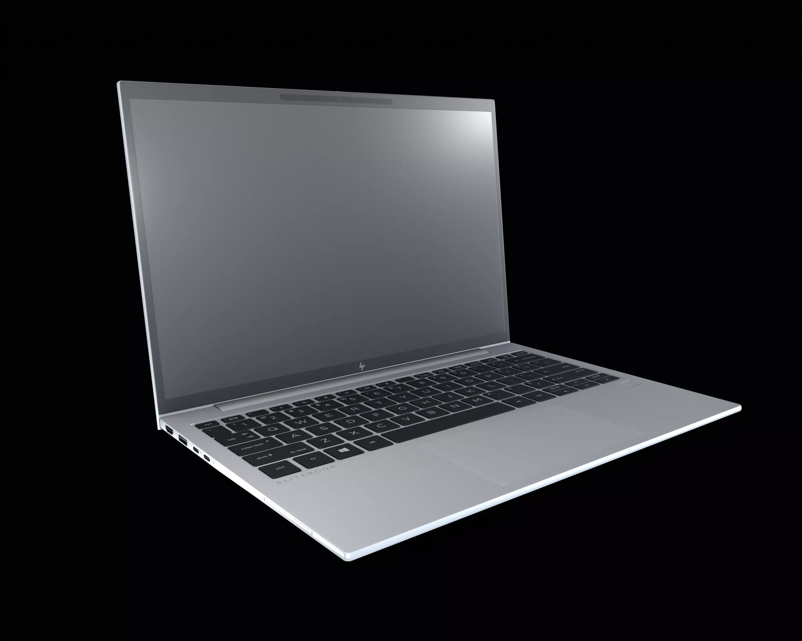 HP Laptop 3D Model Low-poly 3D model_0