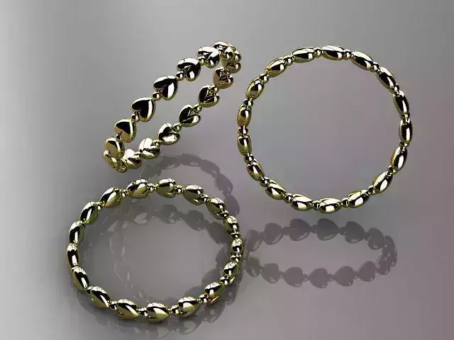 heart shaped ring 3D print model