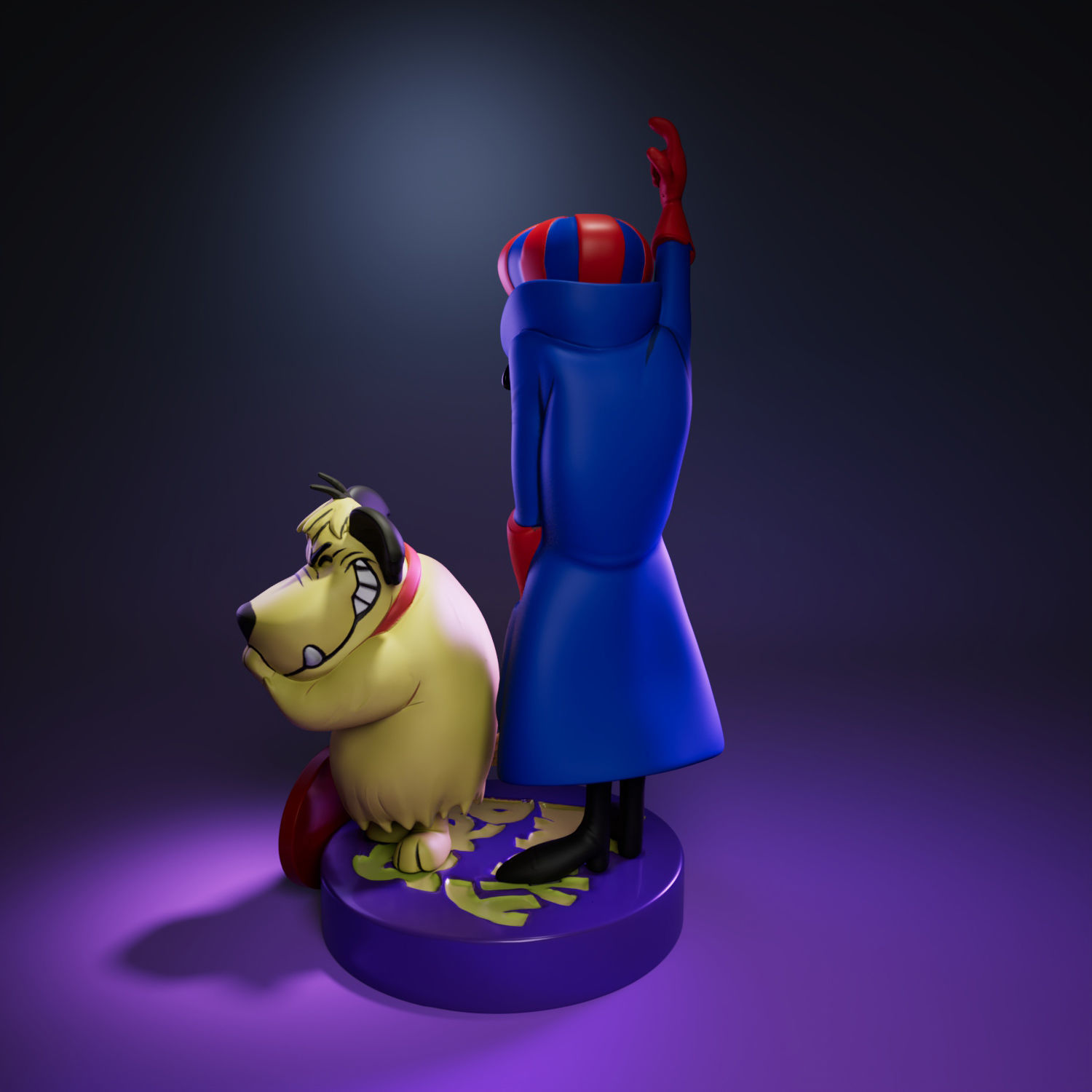 Dick Dastardly And Muttley - The Wacky Races 3D print model_3