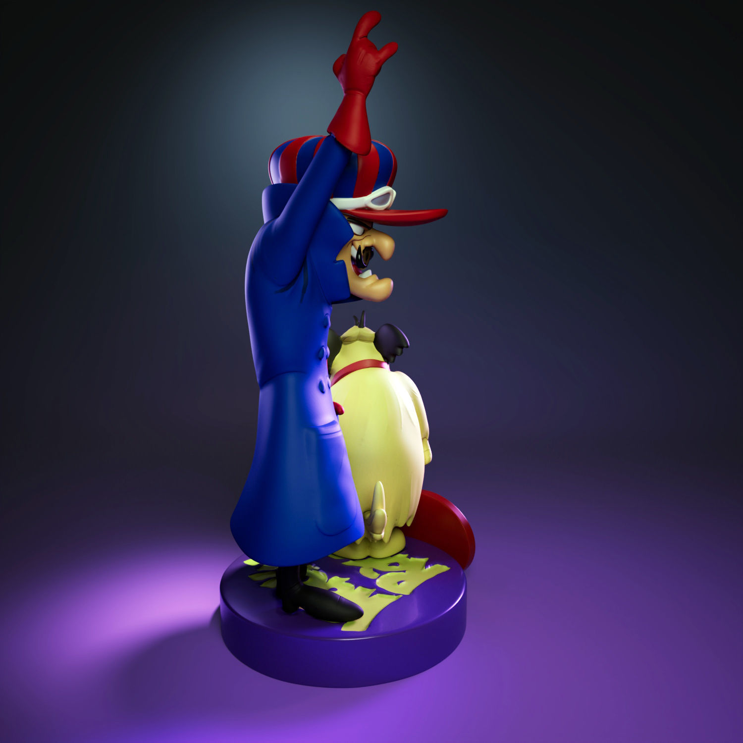 Dick Dastardly And Muttley - The Wacky Races 3D print model_2