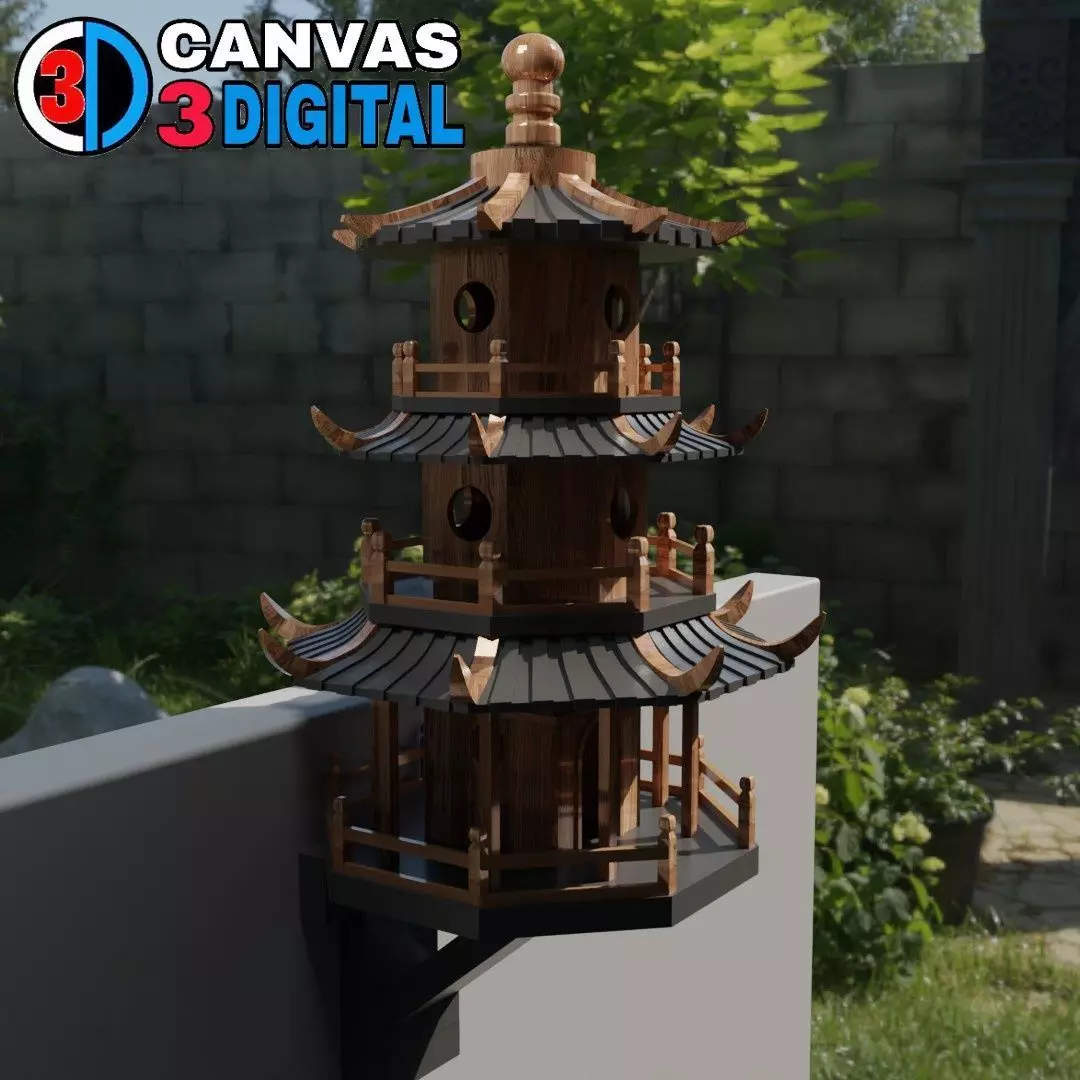 BIRD HOUSE 3D print model_0