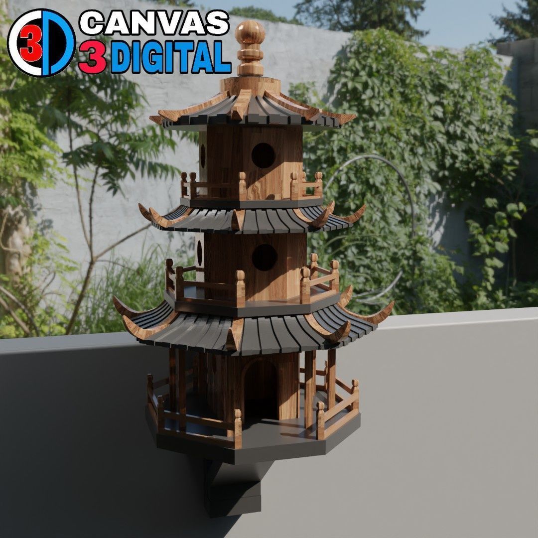 BIRD HOUSE 3D print model_1