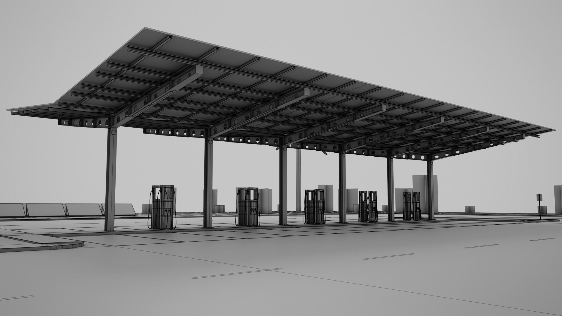 Electric Vehicle Charging Station 5 3D model_22