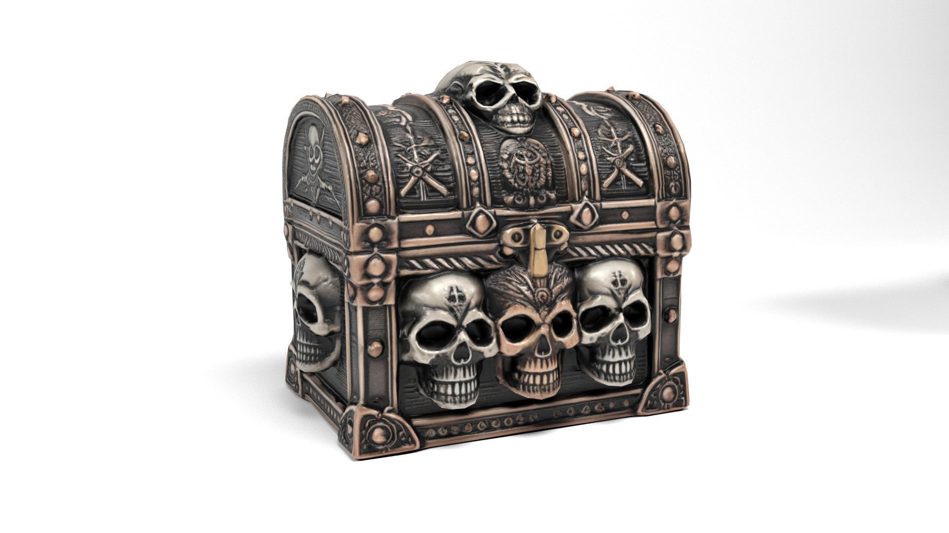 Mysterious Chests Low-poly 3D model_8