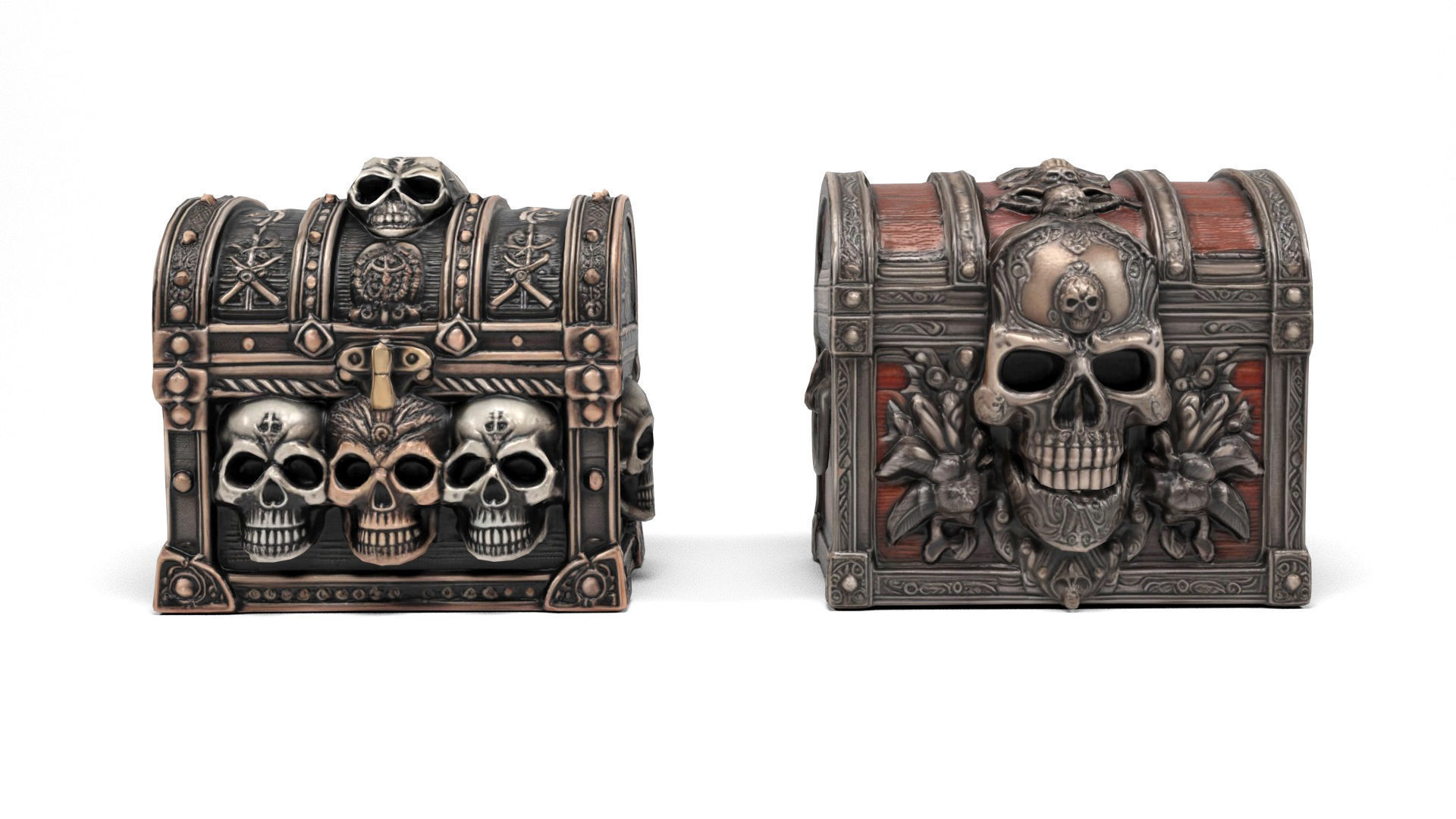 Mysterious Chests Low-poly 3D model_3