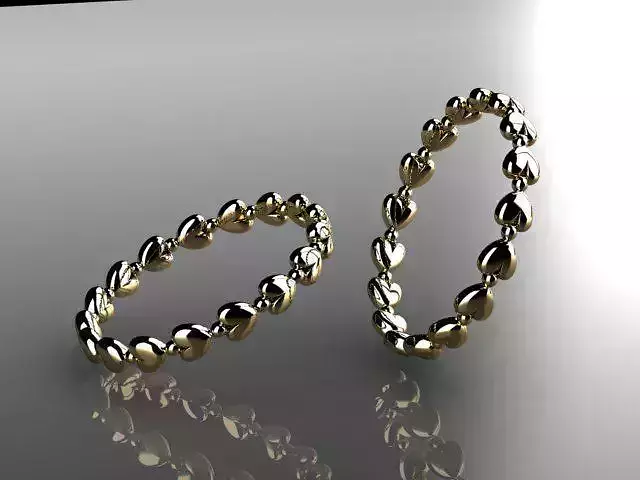 heart shaped ring 3D print model