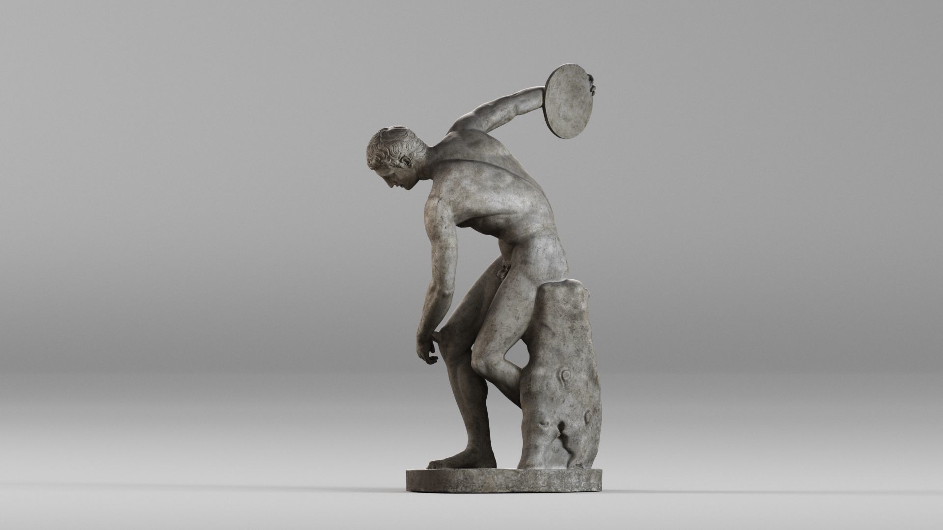001571 Discobolus 3D print model_2