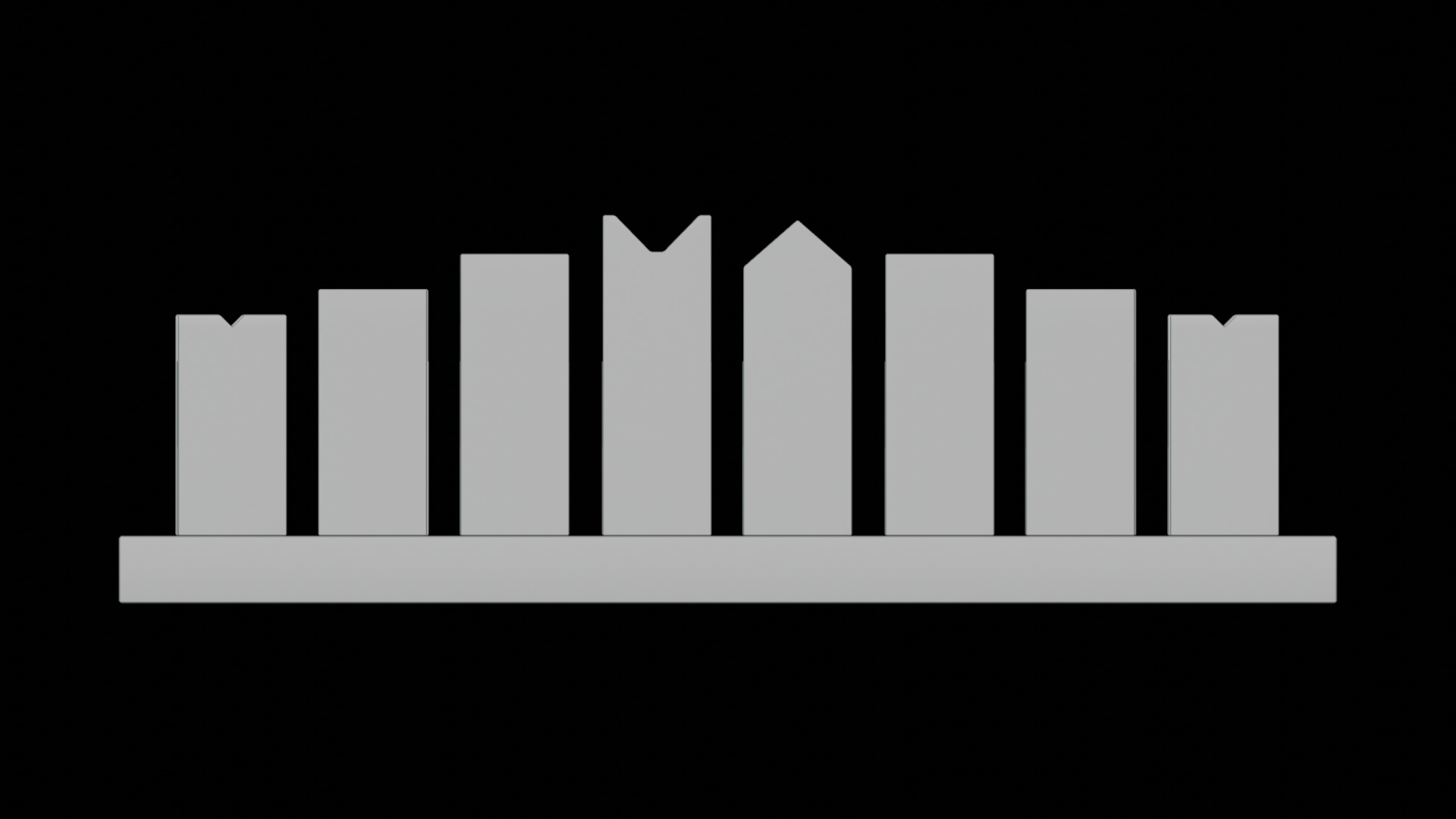 Crystal Chess Set 3D model_5