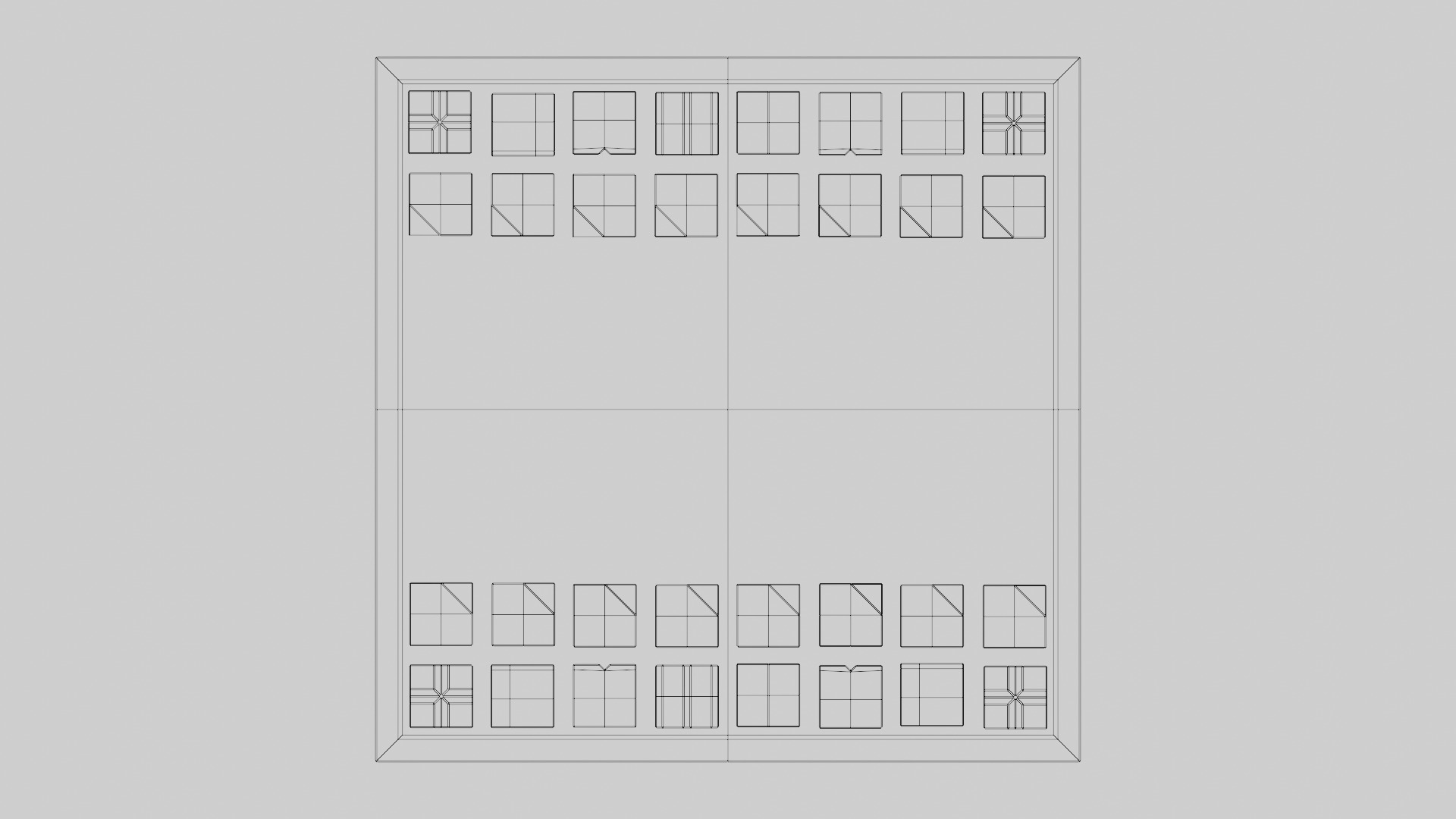 Crystal Chess Set 3D model_11