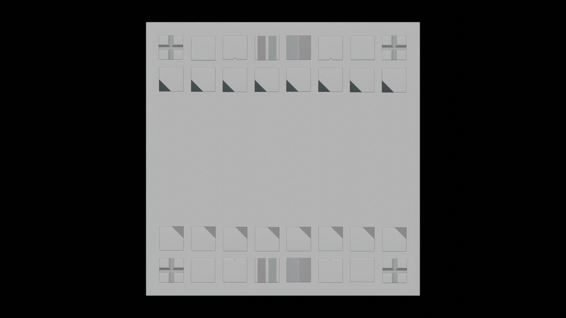 Crystal Chess Set 3D model_7