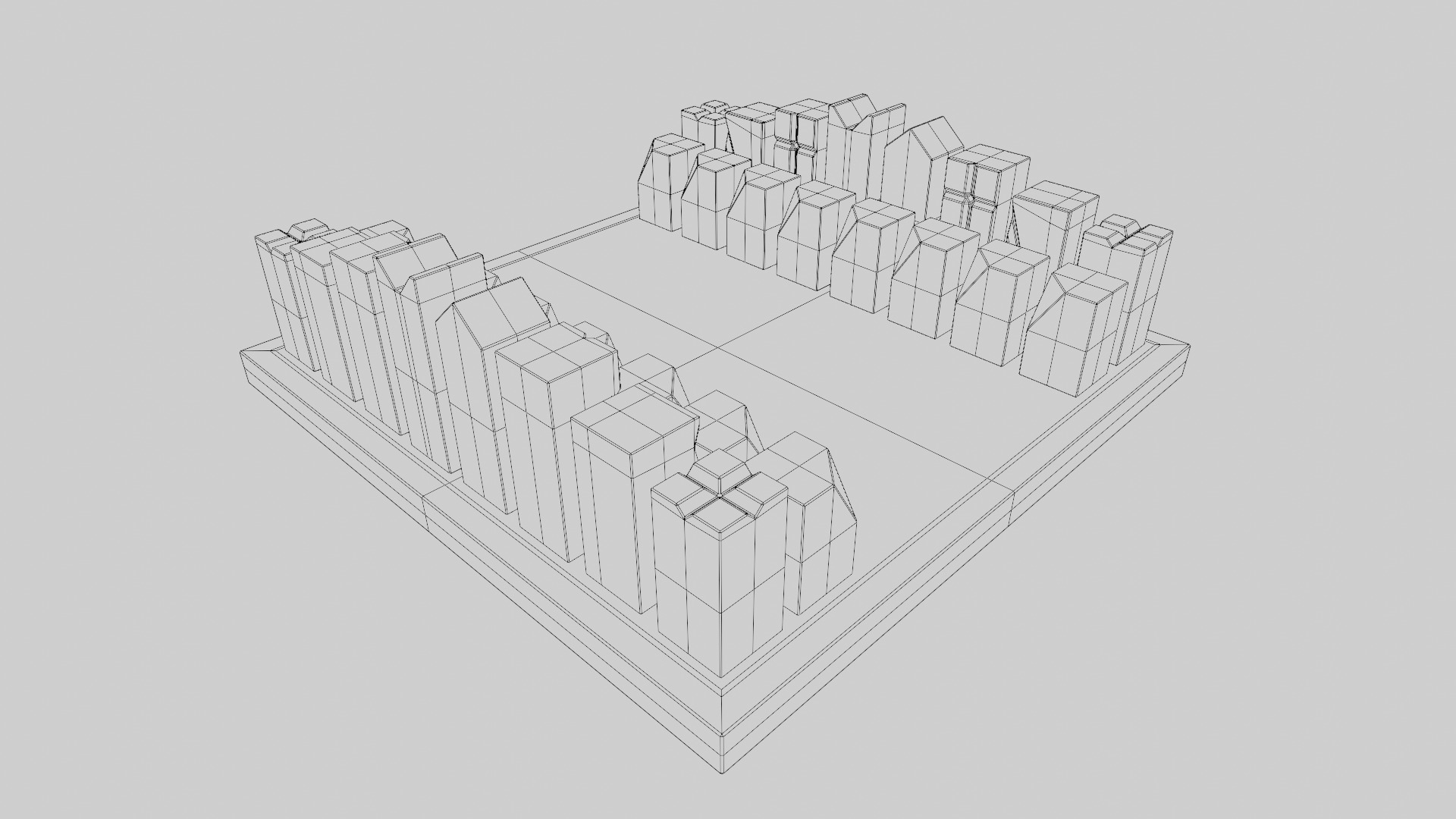 Crystal Chess Set 3D model_8