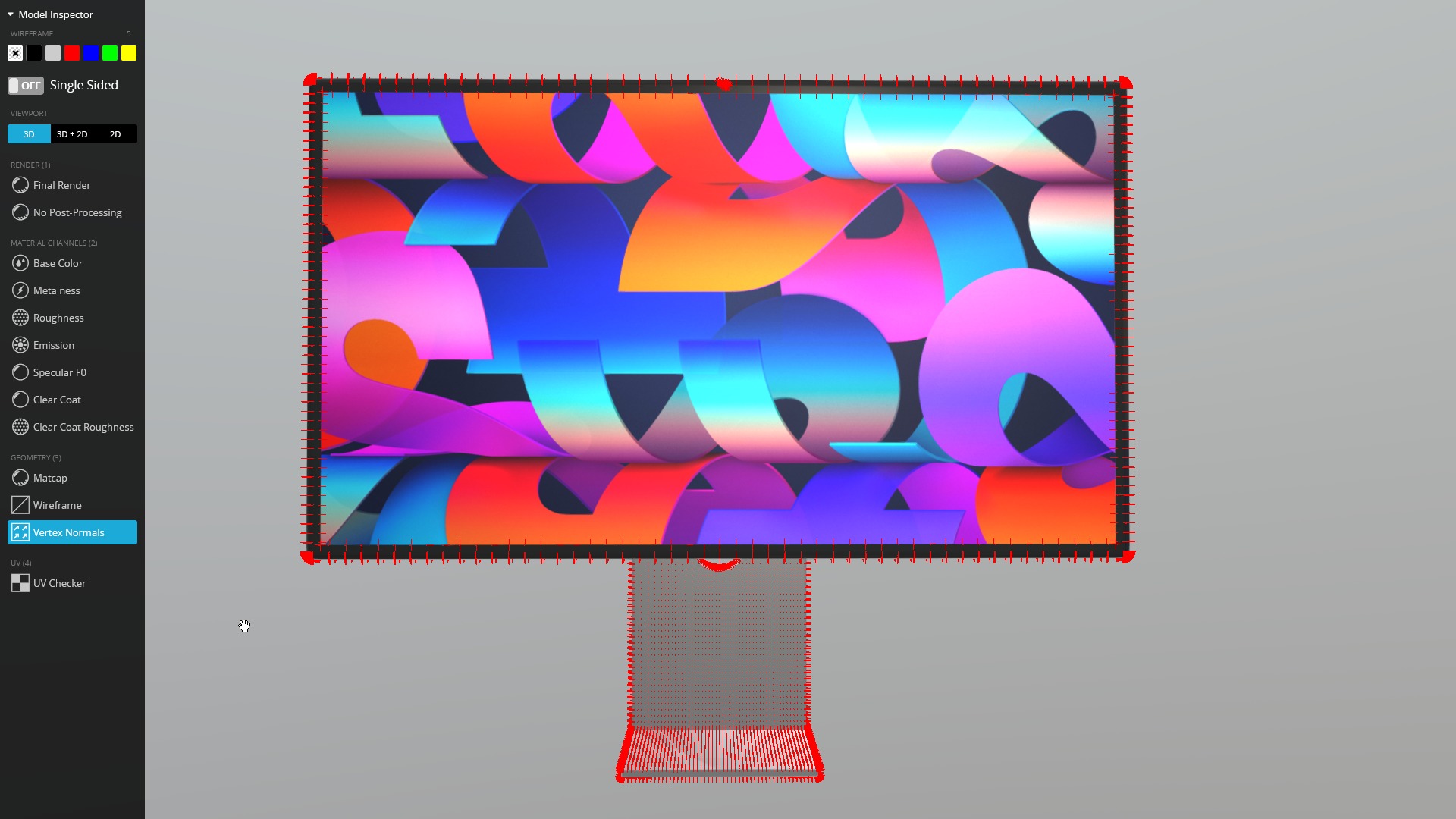 Apple monitor 3D model_8