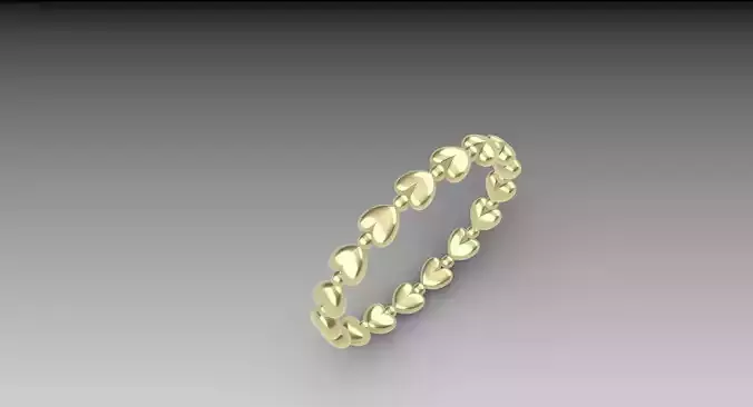 heart ring 3D print model