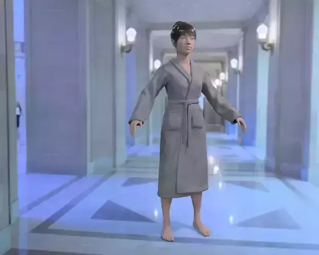 Bathrobe lowpoly 