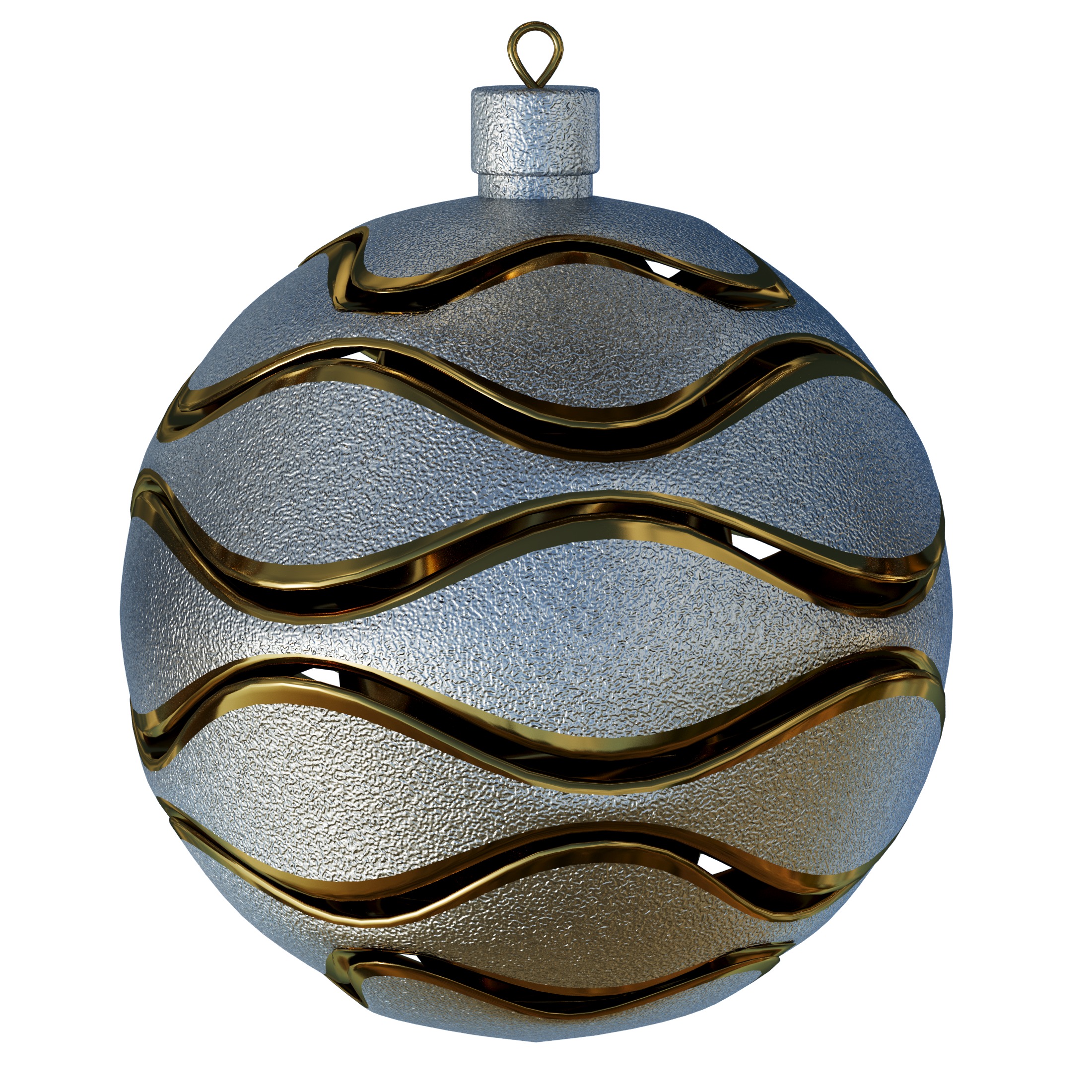 Christmas New Year Ornaments Toys 3D model_11